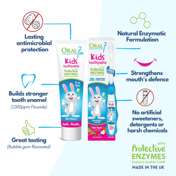 oral7 kids szczoteczka do zębów dla dzieci 