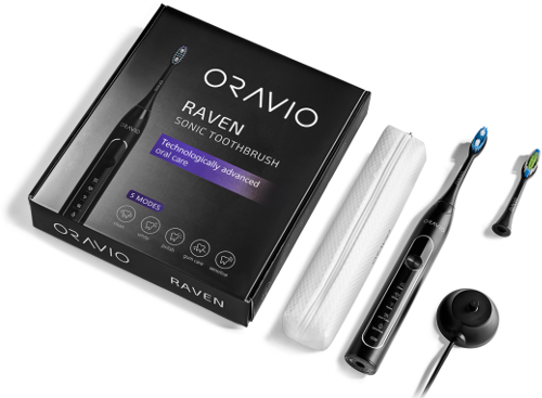 Oravio Raven szczoteczka soniczna czarna