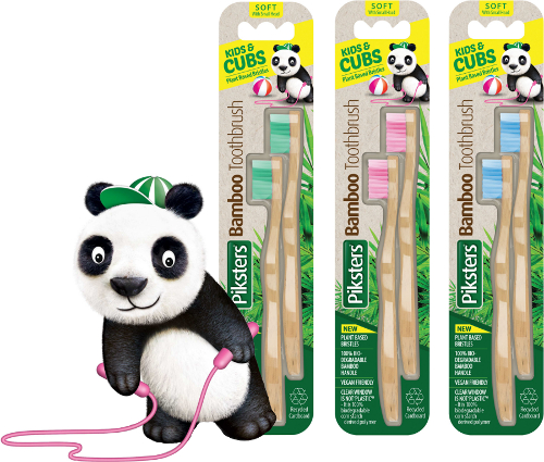 Piksters Bamboo Kids ekologiczna szczoteczka do zębów dla dzieci
