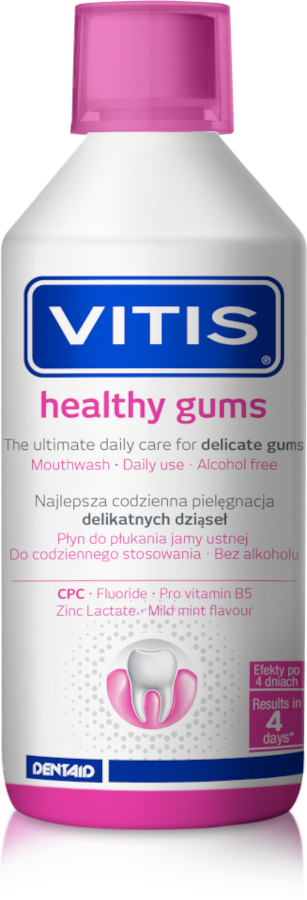 VITIS Healthy Gums płyn do płukania jamy ustnej na zapalenie dziąseł