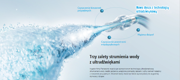 ultradźwiękowa technologia w stacjonarnych irygatorach do zębów Panasonic ultradźwiękowa technologia w stacjonarnych irygatorach do zębów Panasonic