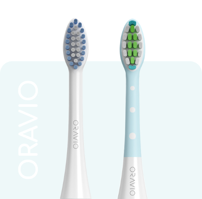 końcówki ORAVIO Sensitive, ORAVIO Tongue Scraper do szczoteczki sonicznej ORAVIO Falcon