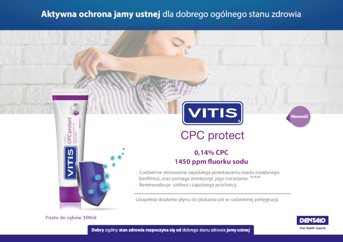 VITIS Protect CPC pasta do zębów antybakteryjna