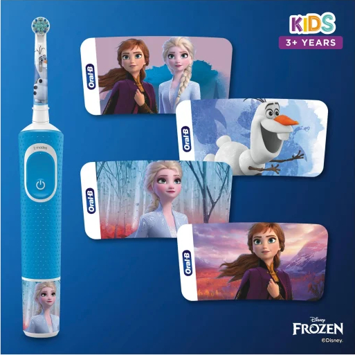 BRAUN Oral-B PRO Kids 3+ FROZEN kolorowe najklejki na szczoteczkę